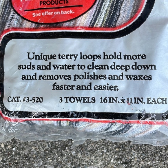 Vintage Terry Cloth Towels and Dishcloths NEW NOS 60s 70s Old School MCM - Picture 4 of 5